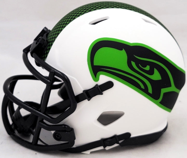 Jim Zorn Signed Seattle Seahawks Lunar Eclipse White Speed Mini Helmet MCS Holo