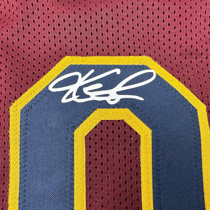 Framed Facsimile Autographed Kevin Love 35x39 Red Reprint Laser Auto Jersey