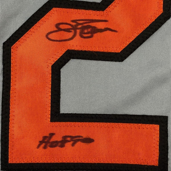 Autographed/Signed Jim Palmer HOF 1990 Baltimore Grey Jersey JSA COA