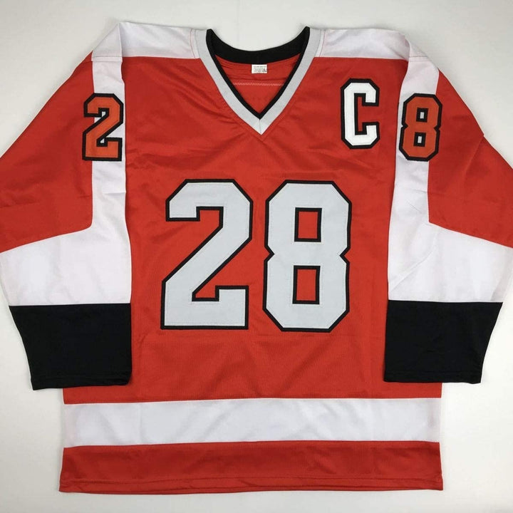 Autographed/Signed CLAUDE GIROUX Philadelphia Orange Jersey JSA COA Auto