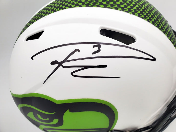 Russell Wilson Auto Seahawks White Lunar Eclipse Full Size Authentic Helmet BAS