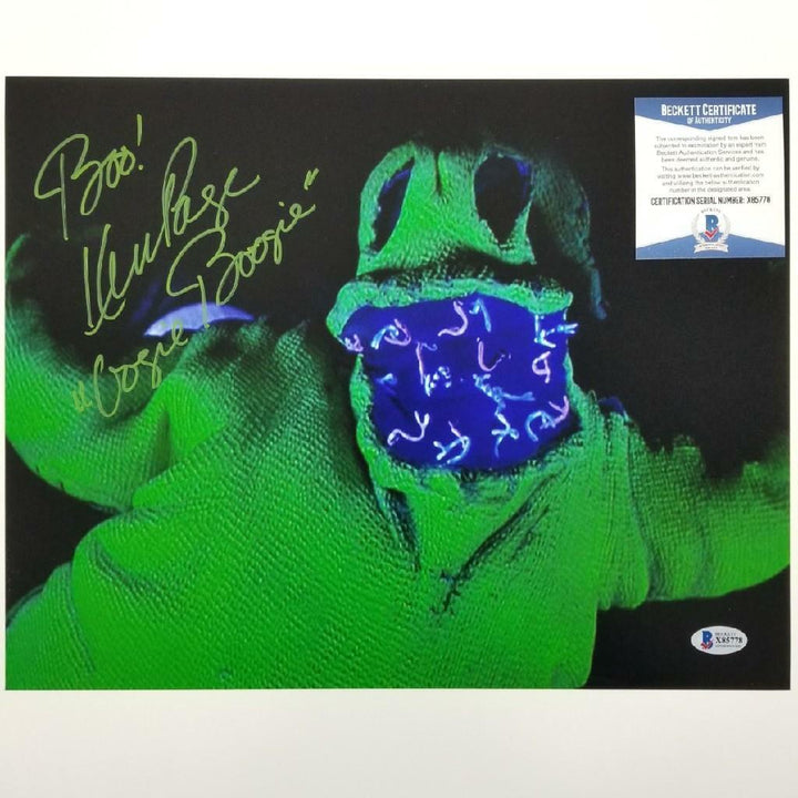 Ken Page signed Oogie Boogie 11x14 Photo #1 Autograph (A) ~ Beckett BAS COA