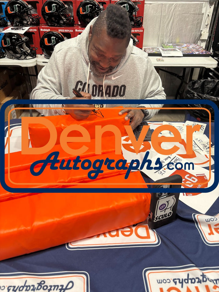 Warren Sapp Autographed/Signed Pylon Sko Buffs Inscription Beckett Witness 53293