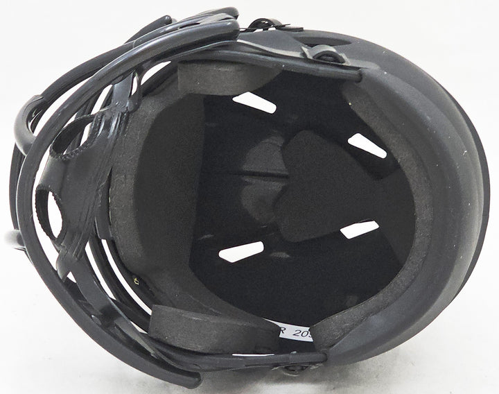 Justin Fields Auto Signed Chicago Bears Eclipse Black Speed Mini Helmet Beckett