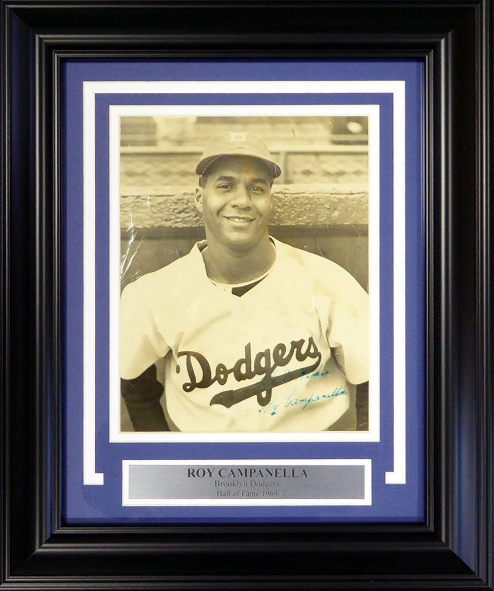 Roy Campanella Auto Framed 8x10 Magazine Page Dodgers "Best Wishes" PSA/DNA