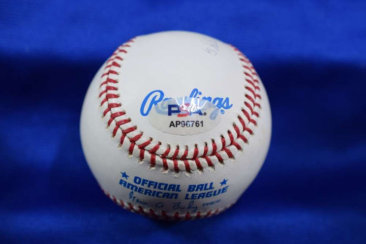 Cecil Travis PSA DNA Autograph American League OAL Signed Baseball