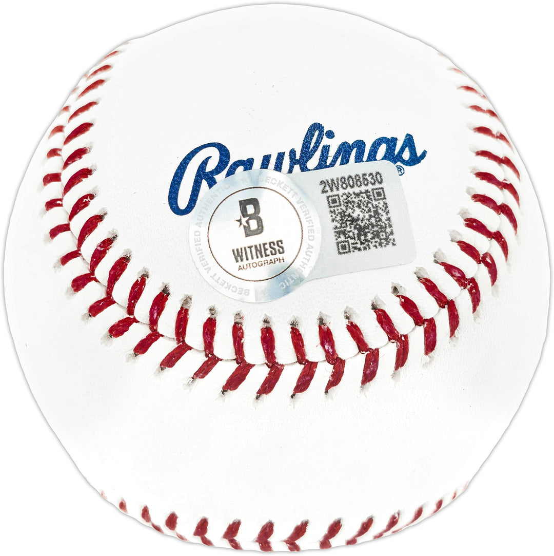 Sammy Sosa Signed Official HOF Logo Baseball Chicago Cubs Beckett Witness