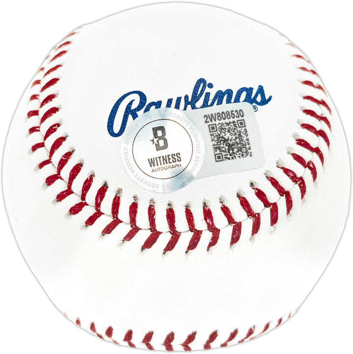 Sammy Sosa Signed Official HOF Logo Baseball Chicago Cubs Beckett Witness