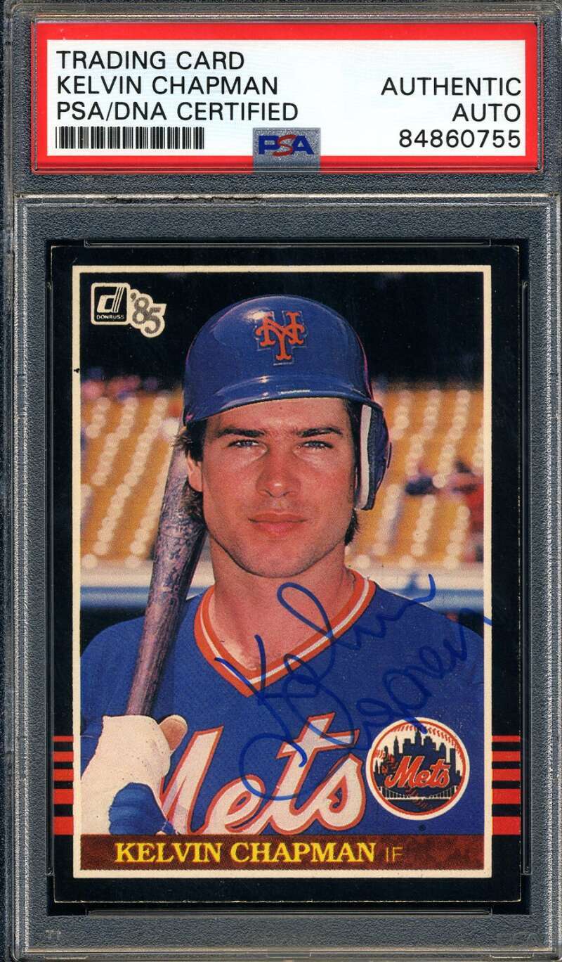 Kelvin Chapman PSA DNA Coa Signed 1985 Donruss Autograph