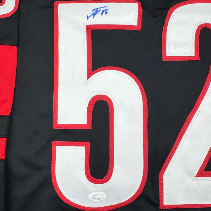 Framed Signed Pyotr Kochetkov 35x39 Carolina Black Jersey JSA COA