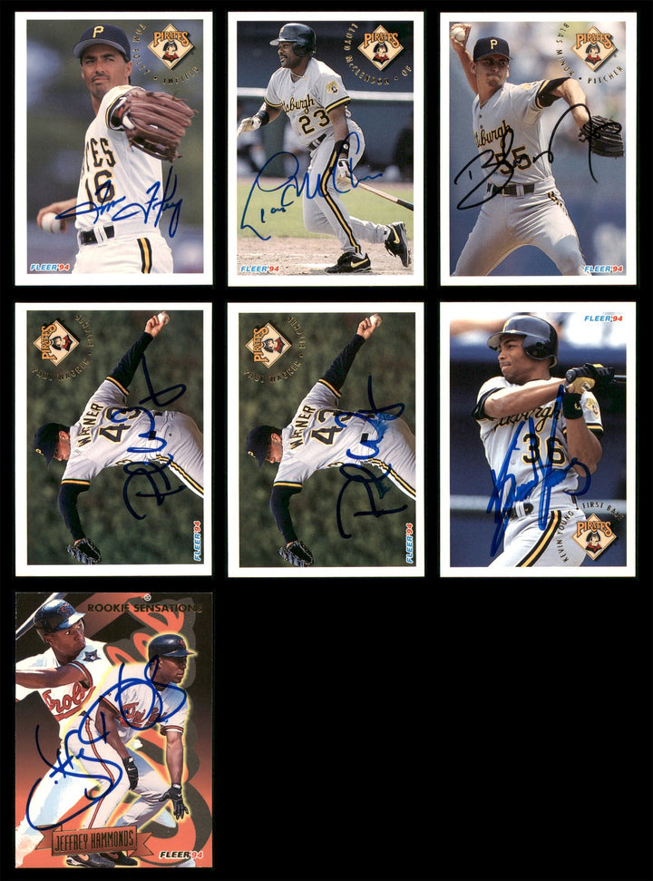 1994 Fleer Baseball Autographed Signed Cards Lot Of 79