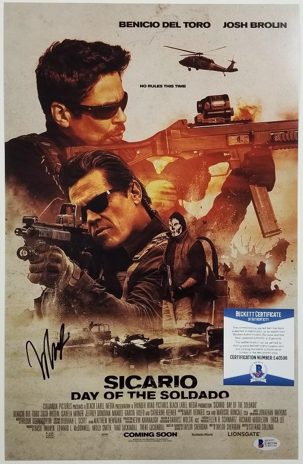 MANUEL GARCIA-RULFO Signed Sicario 11x17 Photo Autograph~ Beckett BAS COA