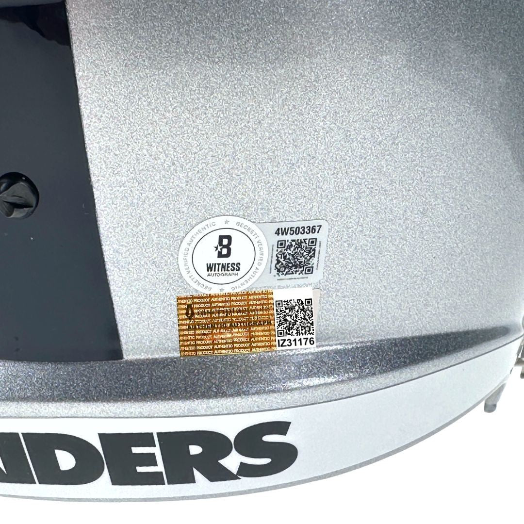 Rich Gannon Signed Las Vegas Raiders Full Size Replica Helmet IGM Beckett Oak