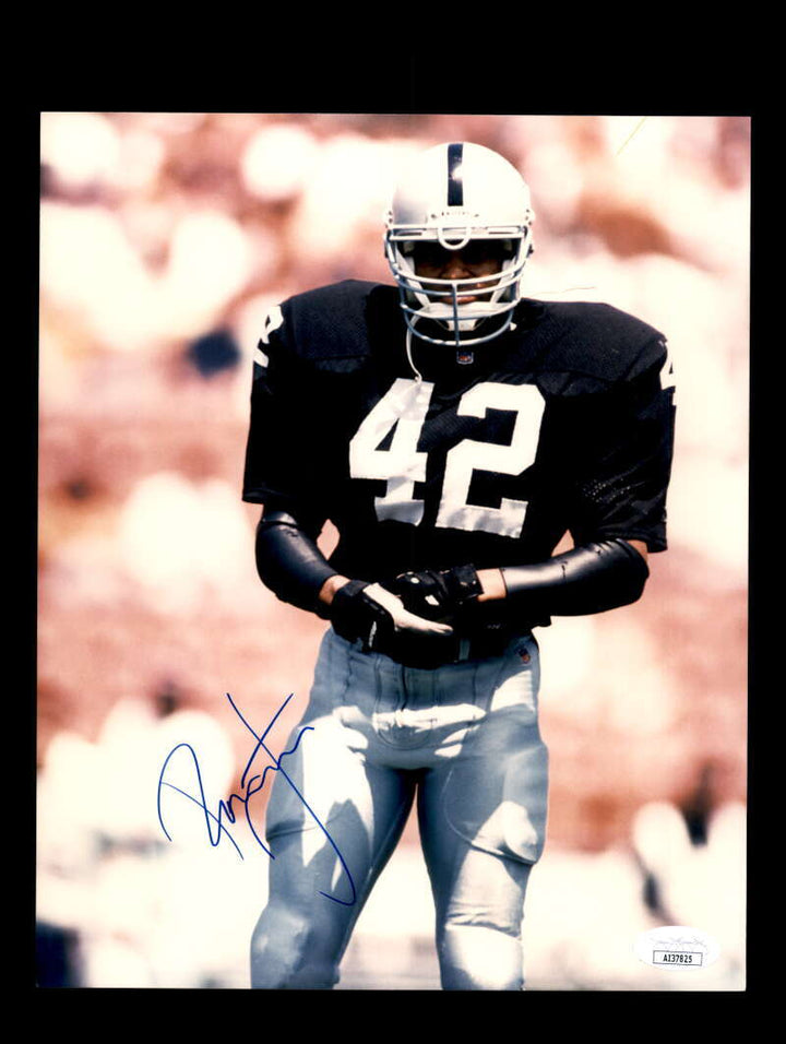 Ronnie Lott JSA Cert Autograph 8x10 Signed Photo Raiders