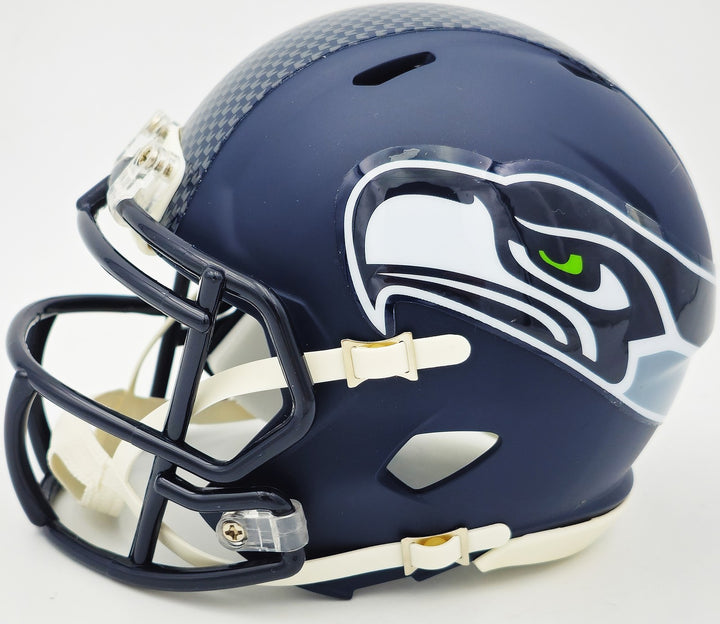 Byron Murphy II Signed Seattle Seahawks Blue Speed Mini Helmet MCS Holo