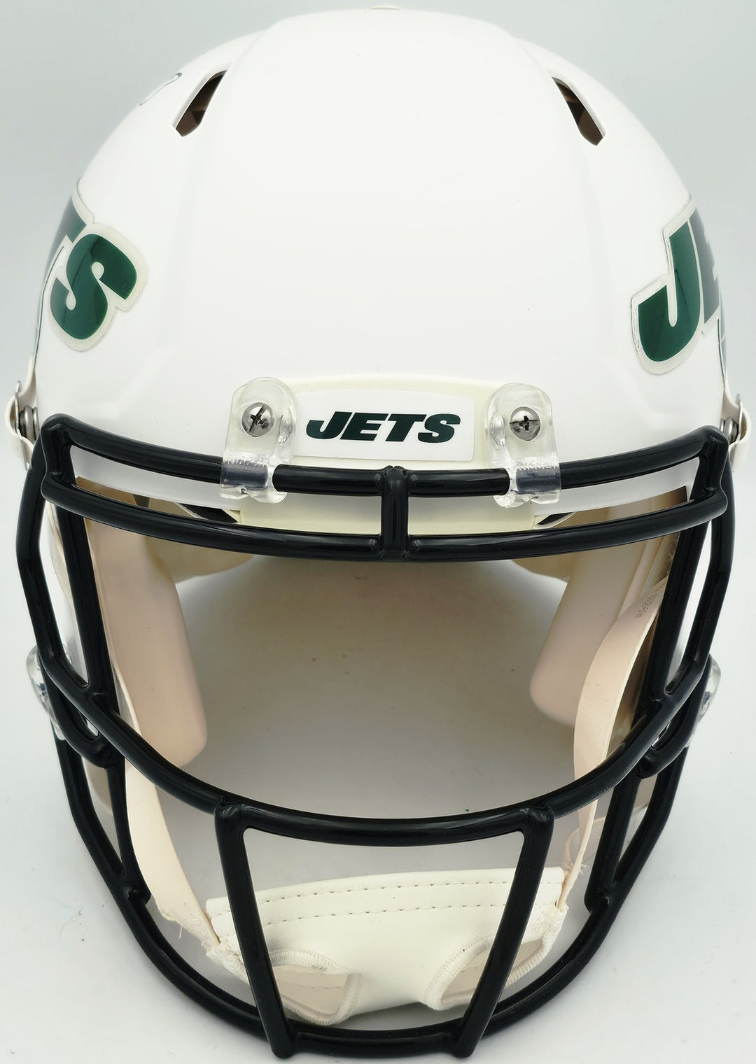 Aaron Rodgers, Breece Hall Auto Jets Flat White Full Size Speed Authentic Helmet