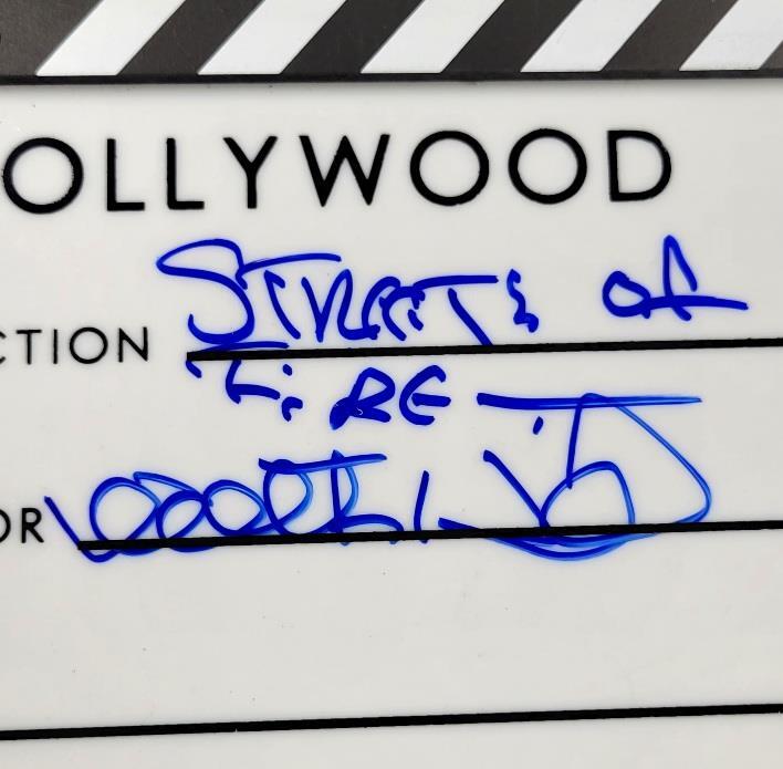Walter Hill signed "Streets of Fire" Movie Director's Clap Board Clapper ~ BAS