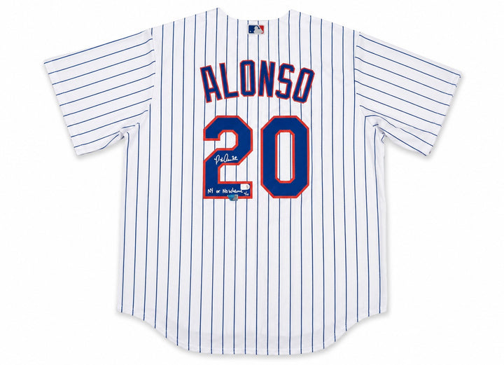 New York Mets Pete Alonso Signed White Nike Jersey Size XL Fanatics & MLB Holo