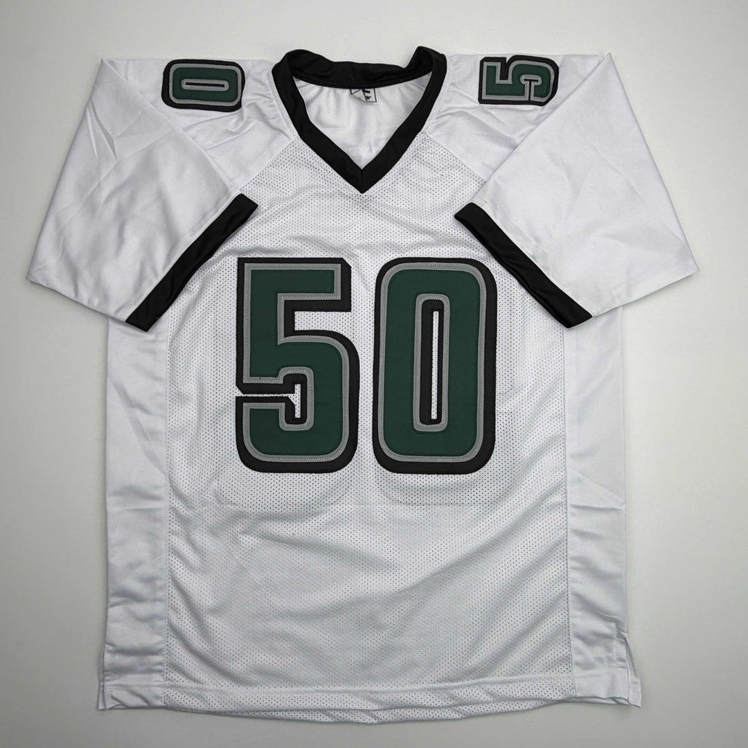 Autographed/Signed Jaelan Phillips Philadelphia White Football Jersey PSA COA