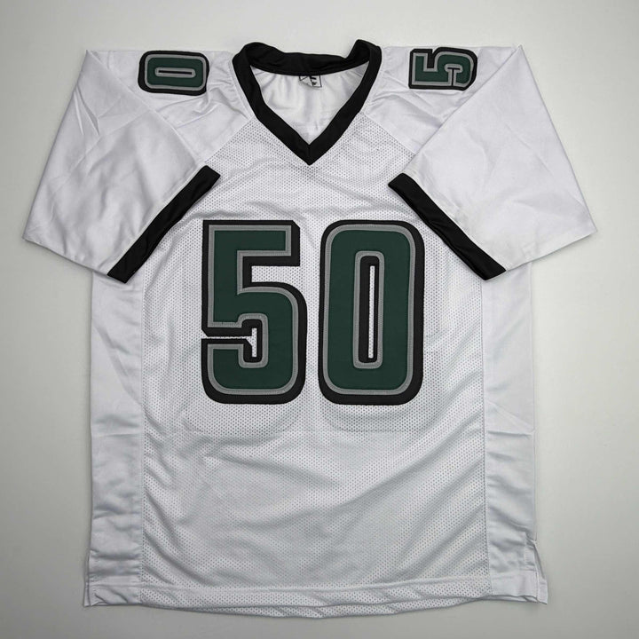 Autographed/Signed Jaelan Phillips Philadelphia White Football Jersey PSA COA