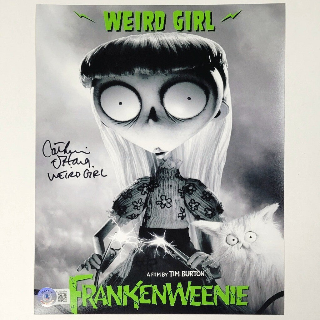 Catherine O'Hara signed "Weird Girl" Frankenweenie 8x10 Photo ~ Beckett BAS COA
