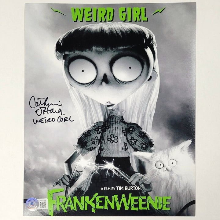 Catherine O'Hara signed "Weird Girl" Frankenweenie 8x10 Photo ~ Beckett BAS COA