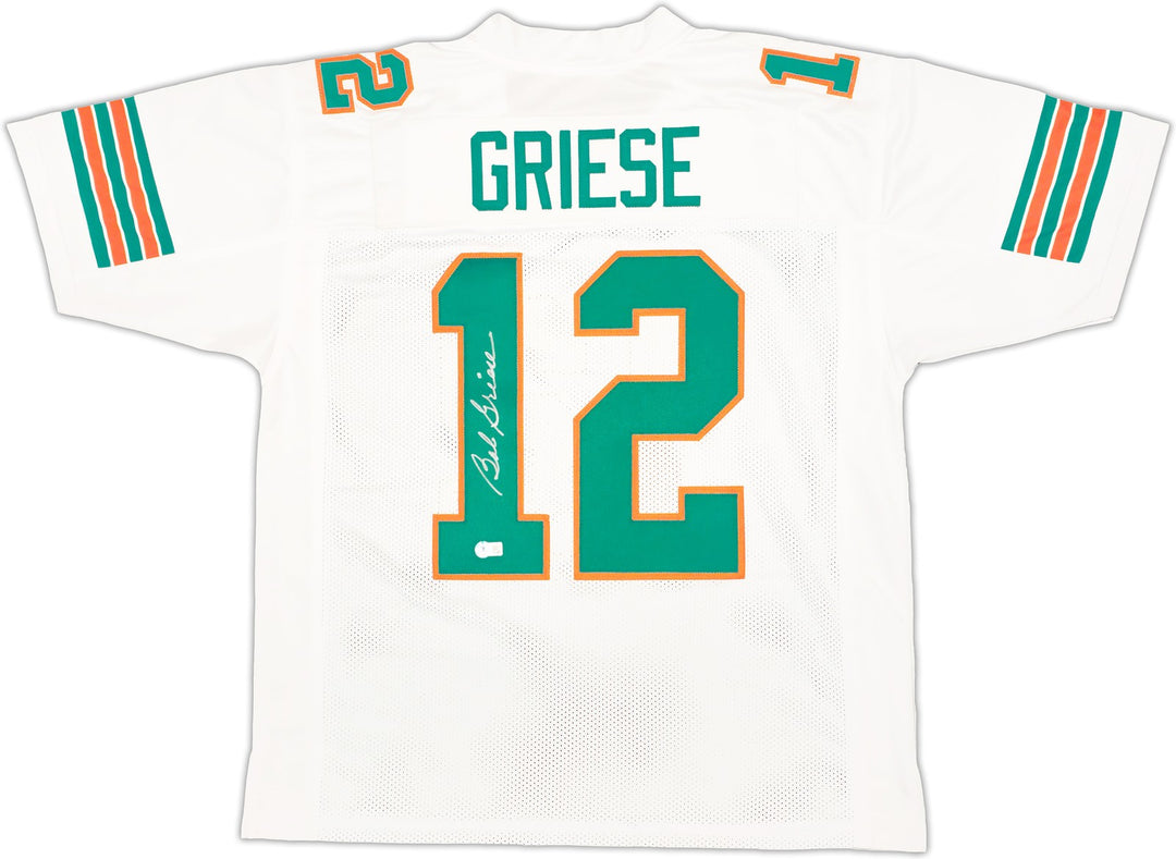 Miami Dolphins Bob Griese Autographed Signed White Jersey Beckett Witness
