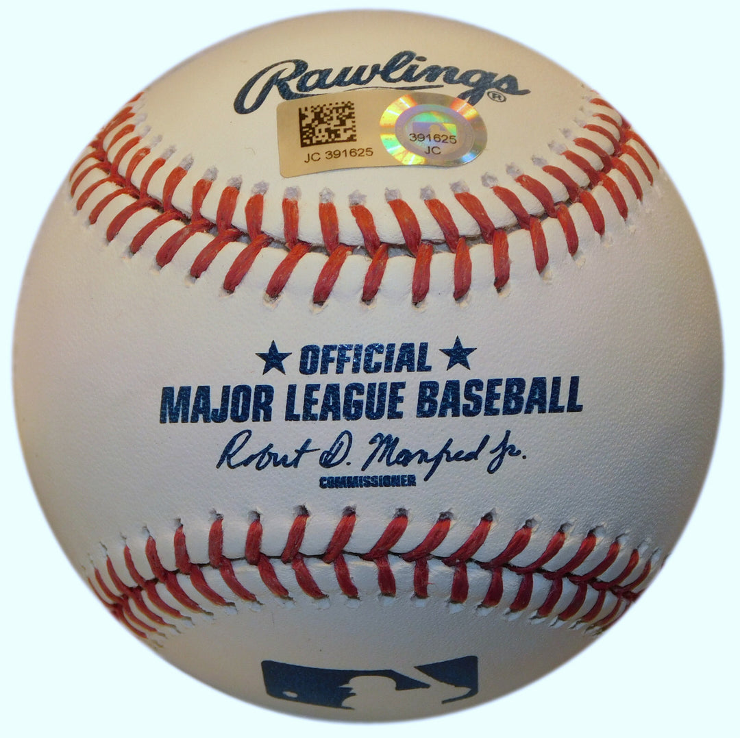 CODY ALLEN ANGELS & INDIANS HAND SIGNED OML MANFRED MINT BASEBALL MLB HOLOGRAM