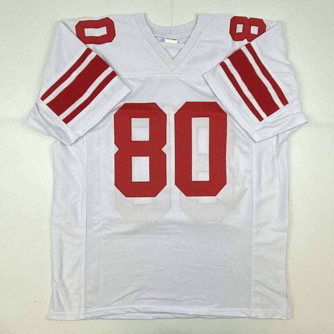 Autographed/Signed JEREMY SHOCKEY New York White Jersey JSA COA Auto