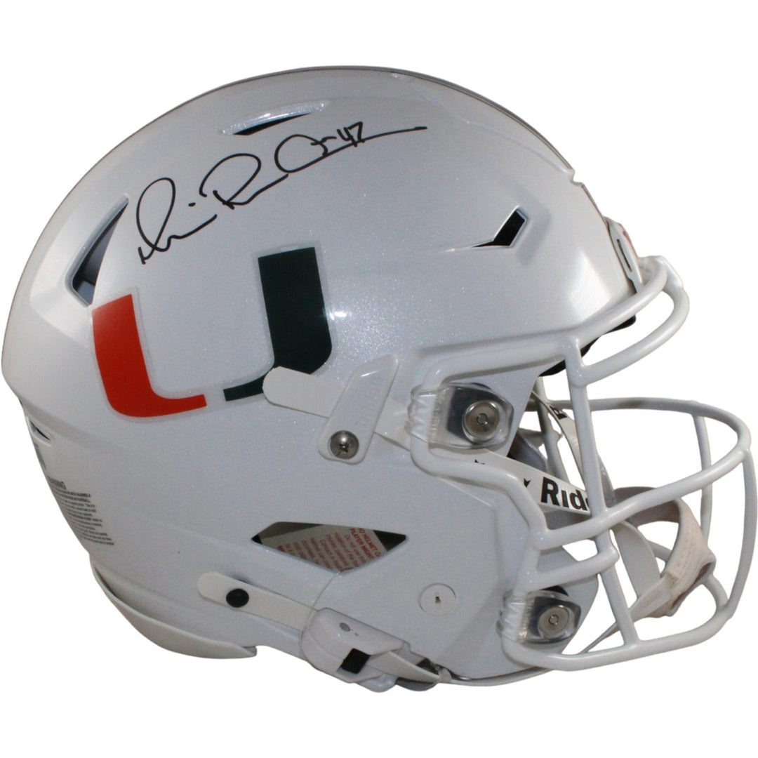 Michael Irvin Autographed Miami Hurricanes SpeedFlex Helmet Beckett 56371