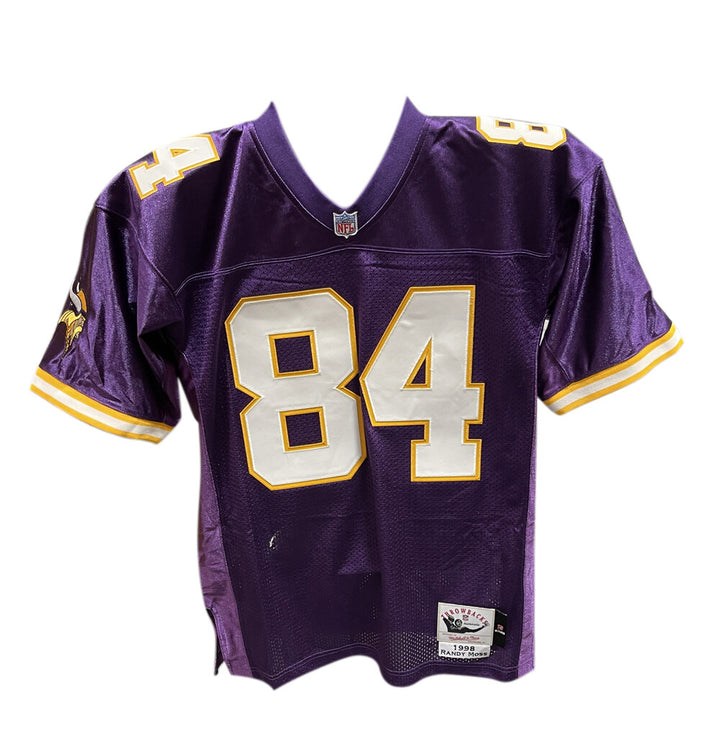 Randy Moss Signed Minnesota Vikings M&N sz 44 Jersey w/Insc. Beckett 40885
