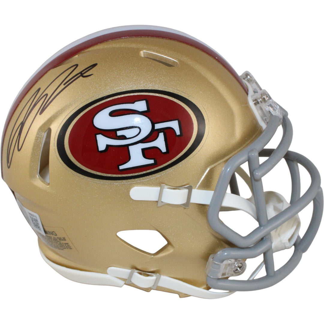 Ricky Pearsall Autographed San Francisco 49ers Mini Helmet Beckett 53652