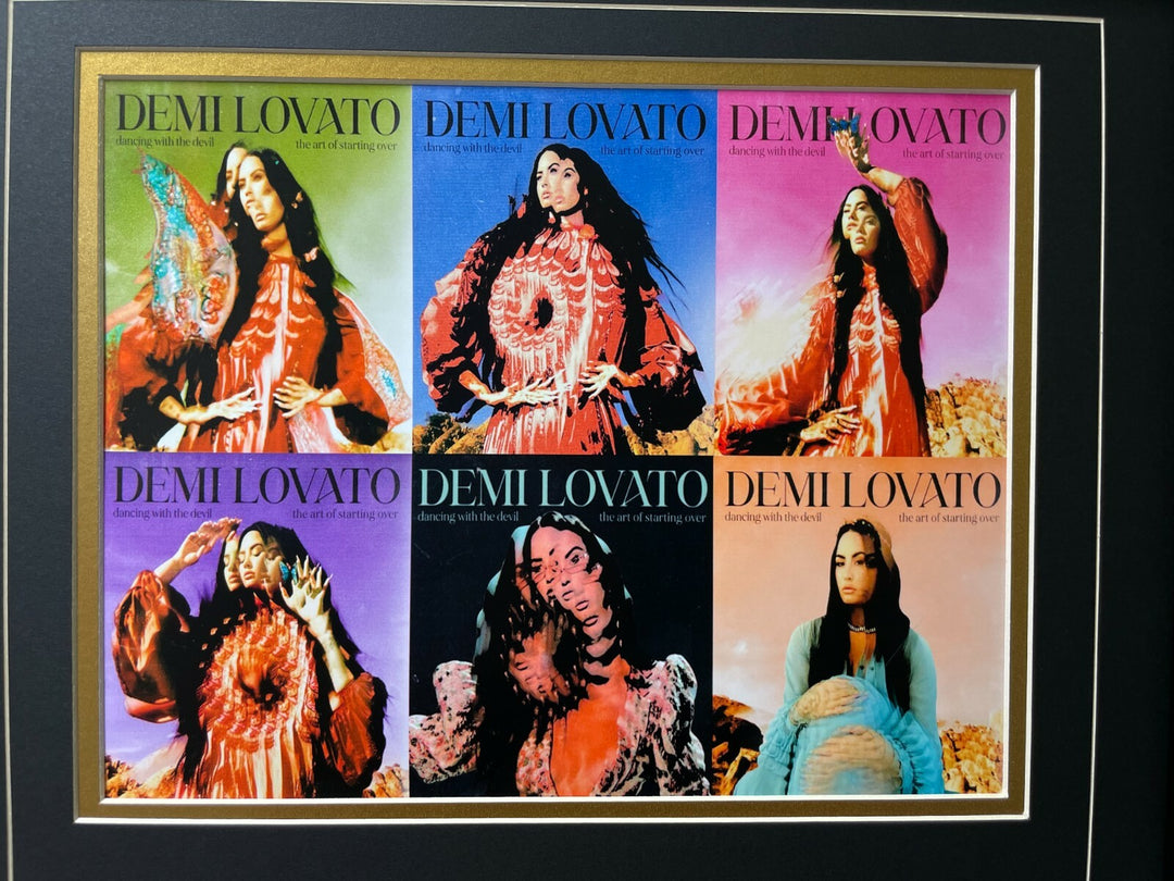 Demi Lovato Autographed "Dancing Devil" CD Album Framed Collage PSA/DNA Signed