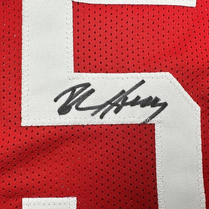 Framed Autographed/Signed Robert Horry 35x39 Houston Red Jersey Beckett COA