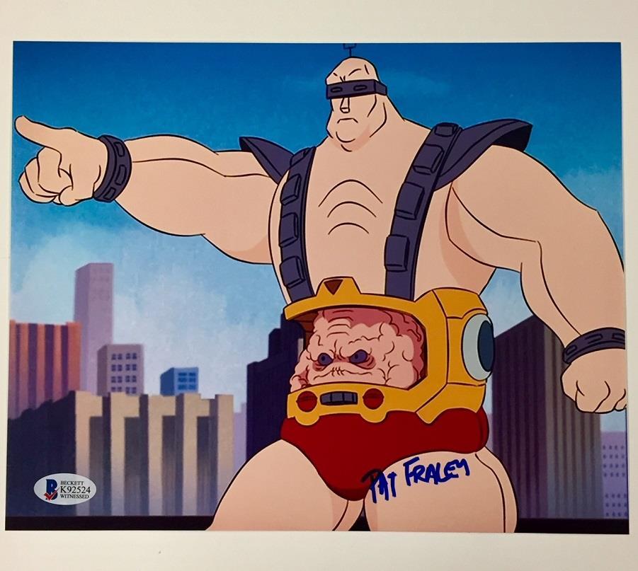 TMNT Ninja Turtles PAT FRALEY voice of KRANG Signed 8x10 Photo ~ Beckett BAS COA
