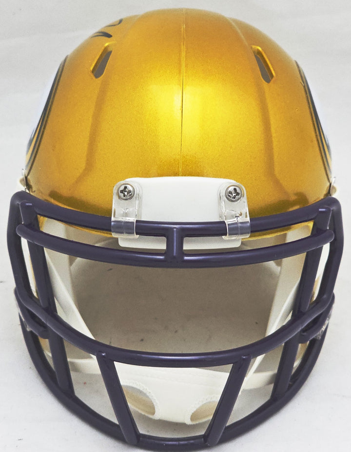 Dalvin Cook Signed Vikings Flash Yellow Speed Mini Helmet Fanatics Holo