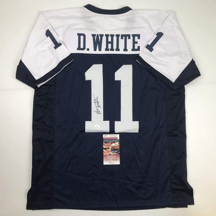 Autographed/Signed Danny White Dallas Thanksgiving Day Jersey JSA COA