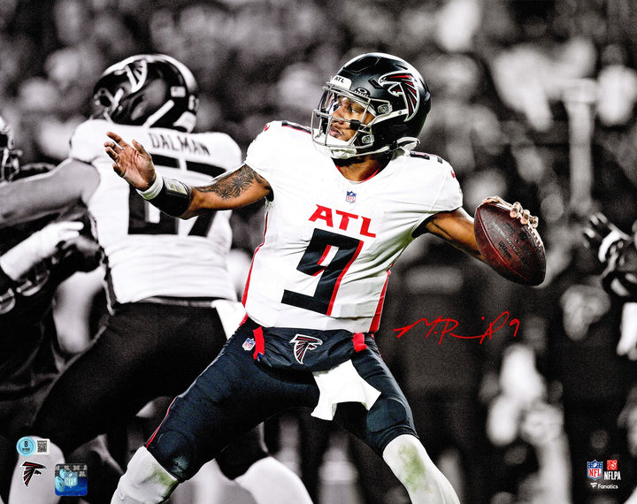 Michael Penix Jr. Signed 16x20 Photo Atlanta Falcons Beckett BAS Witness