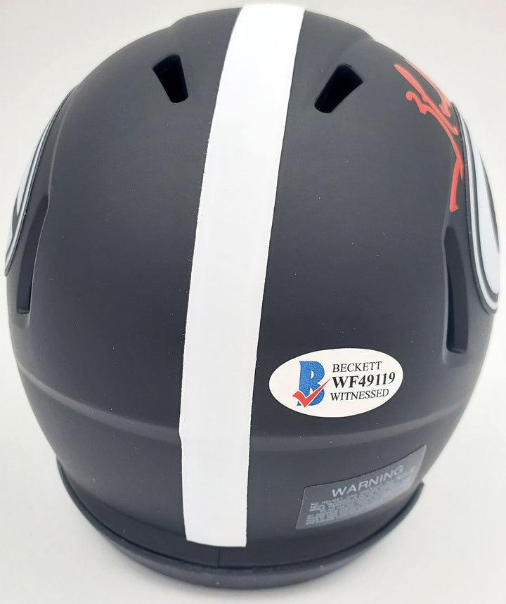 Herschel Walker Signed Georgia Bulldogs Eclipse Black Speed Mini Helmet Beckett