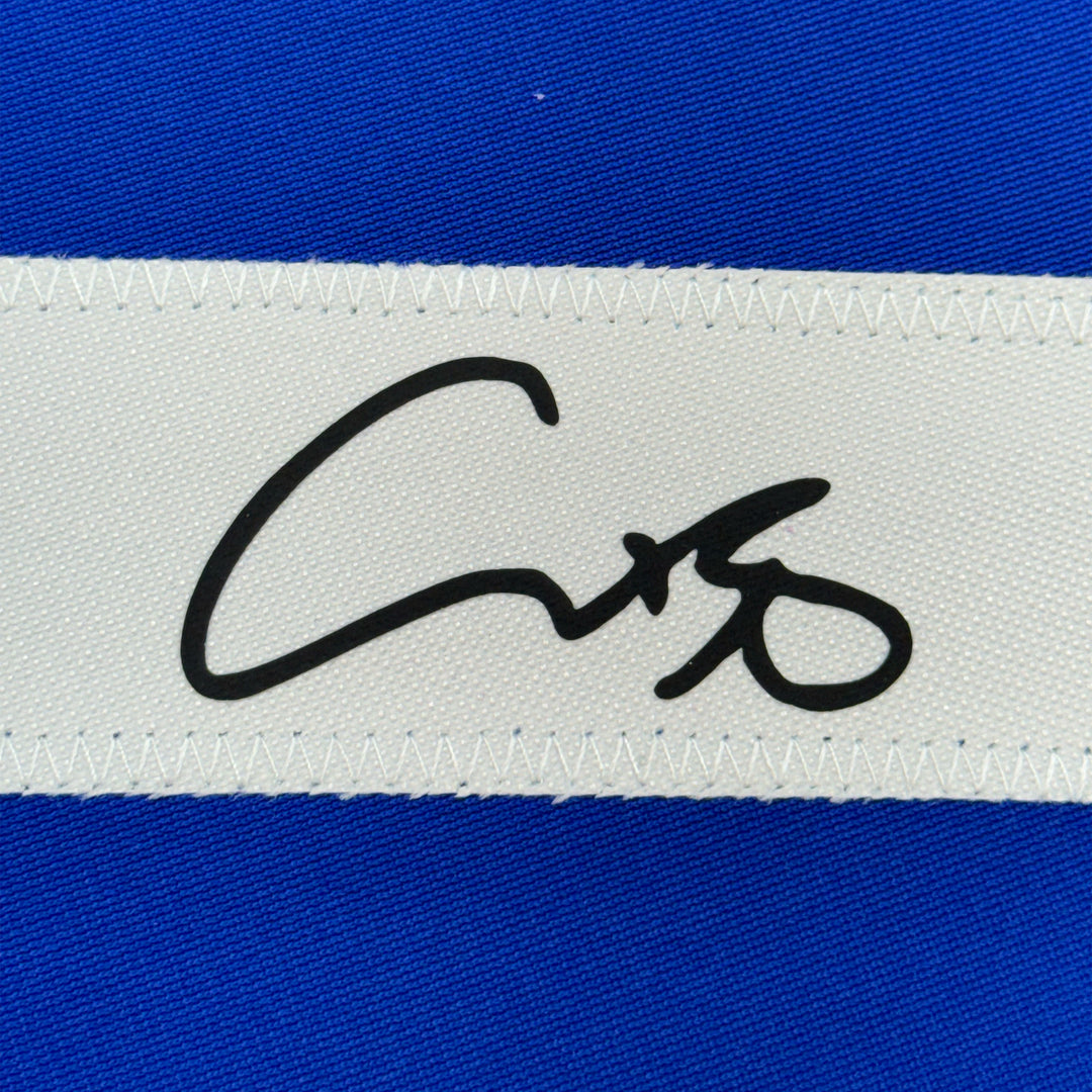 Framed Facsimile Autographed Shohei Ohtani 35x39 LA Blue Reprint Auto Jersey