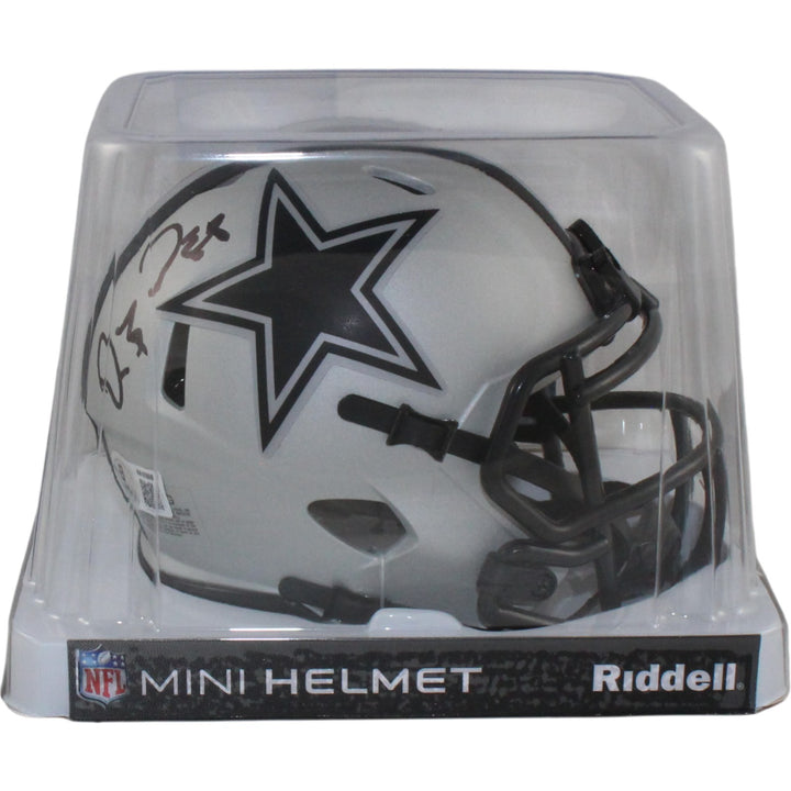 Dez Bryant Autographed Dallas Cowboys Rave Mini Helmet Beckett Witness 55044