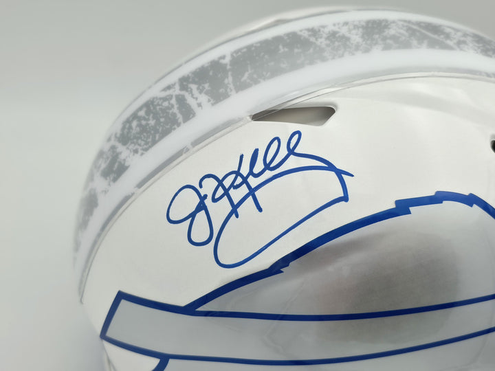 Jim Kelly, Thomas & Reed Auto Bills Rivalries White Full Size Auth Speed Helmet