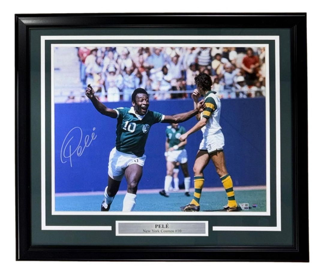 Pele Signed Framed 16x20 New York Cosmos Photo Fanatics
