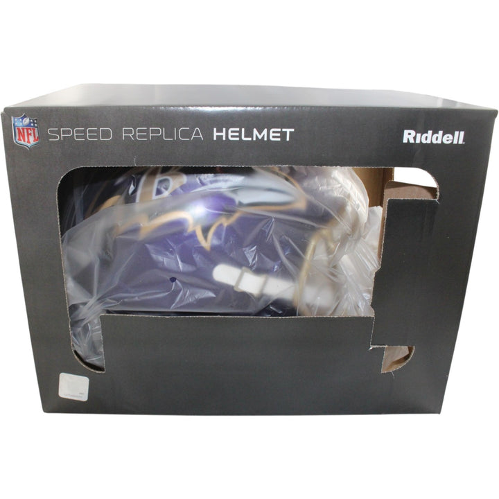 Ray Lewis Autographed Baltimore Ravens F/S 2026 ALT #1 Helmet Beckett WIT 57527