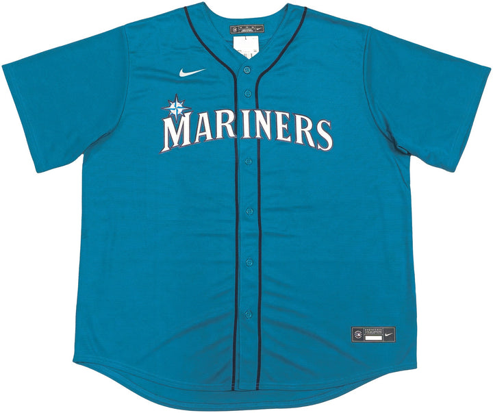 Seattle Mariners Ken Griffey Jr. Signed Teal Nike Jersey Size XXL Beckett Wit