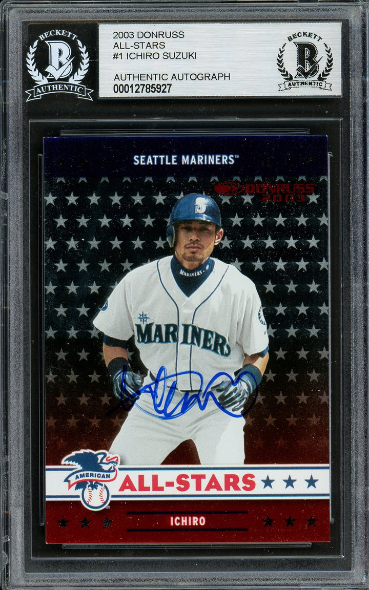 Ichiro Suzuki Signed 2003 Donruss All Stars Card AL-1 Mariners Beckett #12785927