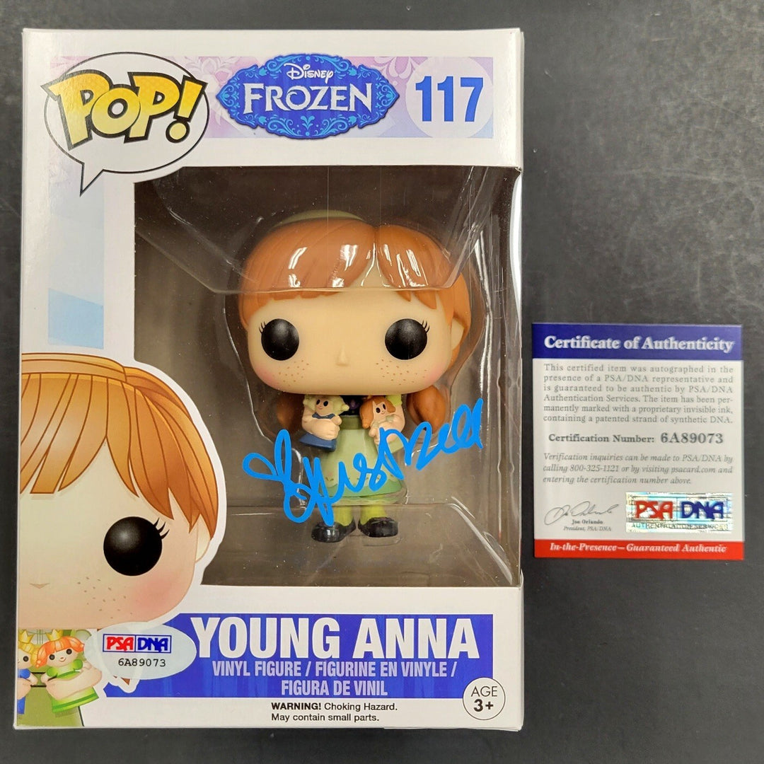 Kristen Bell autograph signed Disney Frozen Young Anna Funko POP ~ PSA/DNA COA