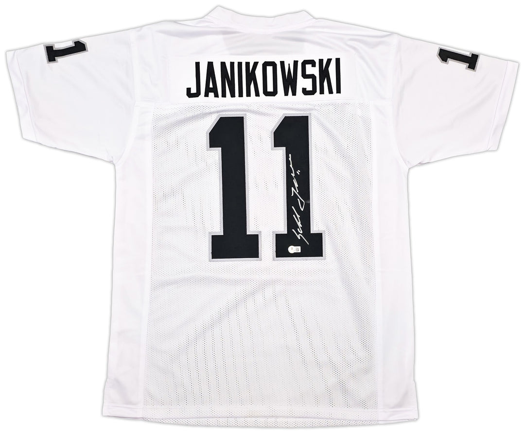 Oakland Raiders Sebastian Janikowski Signed White Jersey Beckett