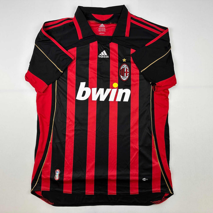Autographed/Signed Ricardo Kaka AC Milan Black/Red Jersey Beckett BAS COA