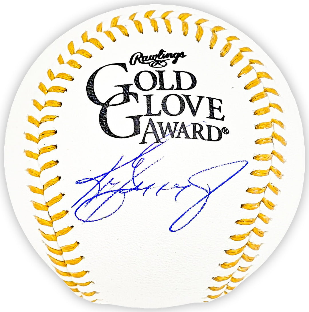 Ken Griffey Jr. Signed Official Gold Glove Logo Baseball Mariners Beckett Wit